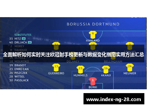 全面解析如何实时关注欧冠射手榜更新与数据变化指南实用方法汇总